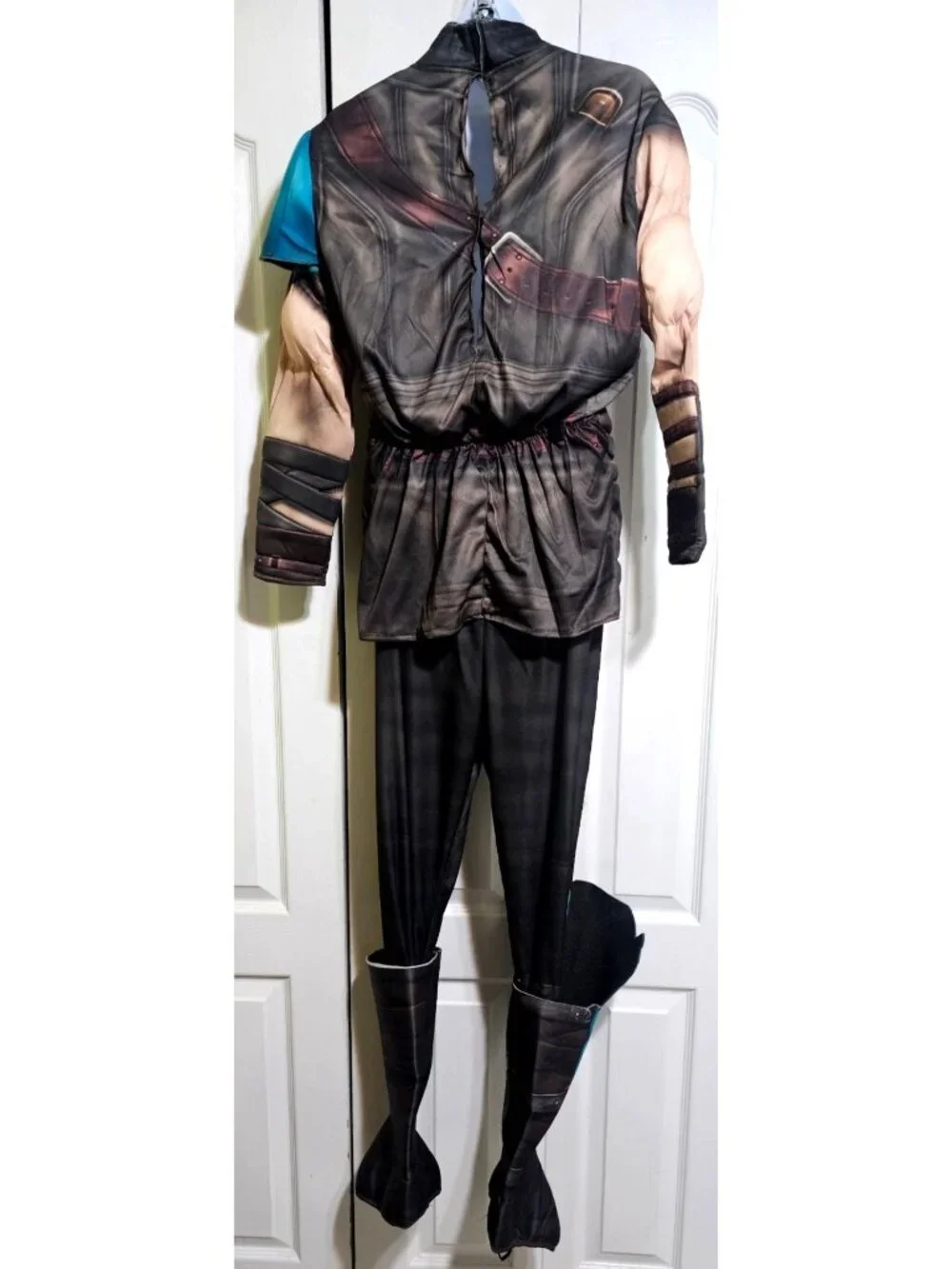 Marvel Ragnarok Gladiator Thor Muscle Costume Boys 12-14 Hammer Avengers Rubies